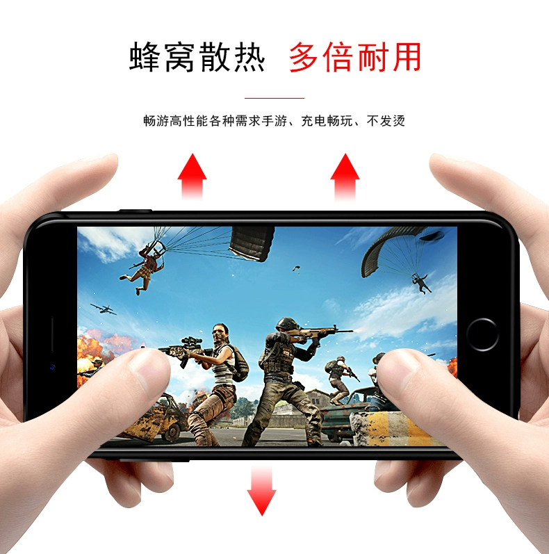 iphoneXS Max pin sạc kẹp kho báu của Apple 7plus dành riêng đoạn 7 6s hàng loạt công thức 8X mỏng vỏ điện thoại di động gắn chân đỏ cầm tay điện thoại di động không dây iphoneX s - Ngân hàng điện thoại di động