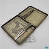 Ретро -сигаретный корпус 20 мужской креативный флип -сигарет металлическая сигаретная коробка персонализированная переносная портативная портативная сигаретная прилив прилив