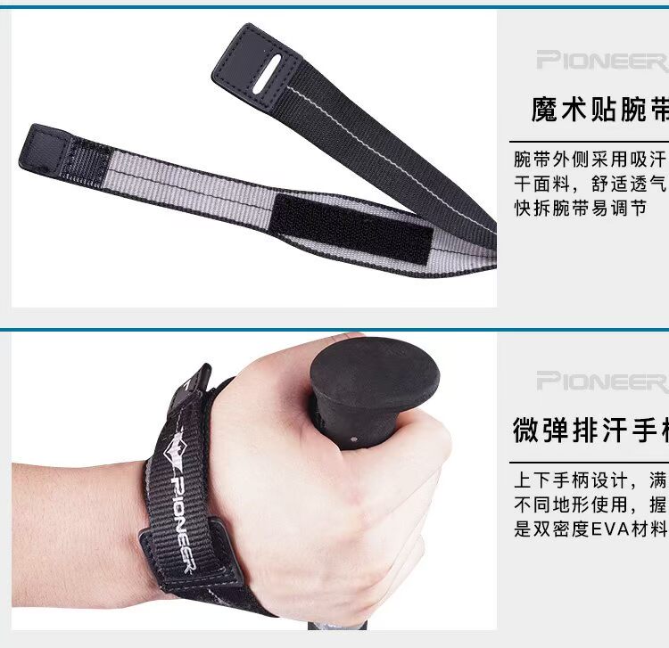Trailblazer trekking cực Ultralight Folding Lock telescopic siêu ngắn 5 phần đi bộ gậy 7075 nạng gậy xếp gọn