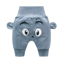 Infant large PP pants fall male and female baby pure cotton high waist and belly protection casual pants 0-2 year old children loose autumn pants