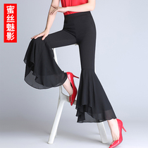 Slightly spicy pants children Slim Broadlegged Pants 2022 New Ladies Horn Pants Summer Thin 90% High waist microlaserpants