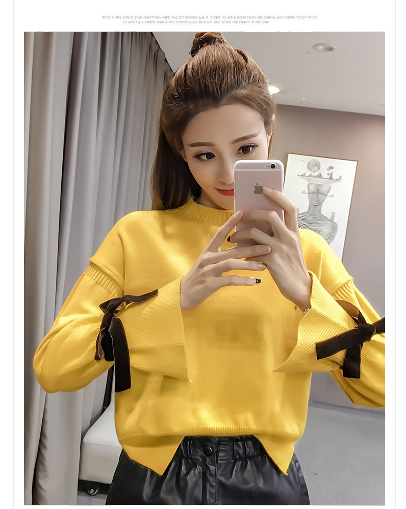 Đầu mùa thu mặc của phụ nữ 2018 mới áo len đặt lỏng sinh viên Hàn Quốc mùa xuân và mùa thu áo áo len áo sơ mi dài tay áo áo cardigan nữ