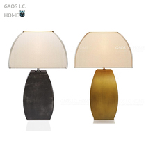 Zen new Chinese style table lamp Chinese style living room Golden black Armani designer bedroom Villa corner coffee table lamp