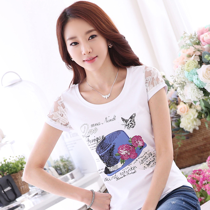 Áo phông ngắn tay, áo cotton đơn, mặc quần short, nghỉ ngơi đẫm máu, mùa hè, mẹ trung niên, áo sơ mi nữ, rộng rãi đầm u40 sang trọng