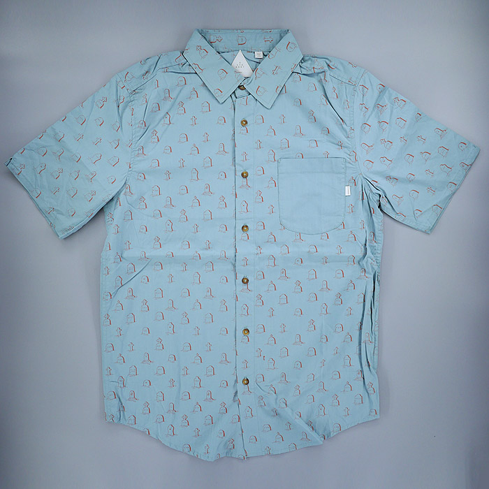 Altamont Skateboard Short Sleeve Jacket Flower Shirt V-Neck Button Another Emerica SCC Second Store