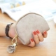 Nicole Bonnie Scrub Soft Leather Ladies Purse Mini Zipper Coin Purse Dễ thương Hàn Quốc Nhỏ Fresh Coin Coin ví nữ hàng hiệu