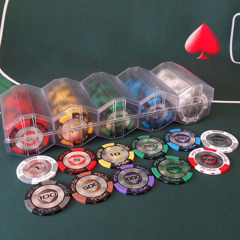 100 pieces 1 box of wheat chips set Texas Hold'em entertainment token Mahjong Hall chess room scorecard