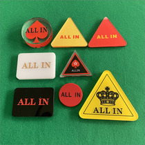 Texas Holdem ALL IN brand ALL IN sign acrylic optional