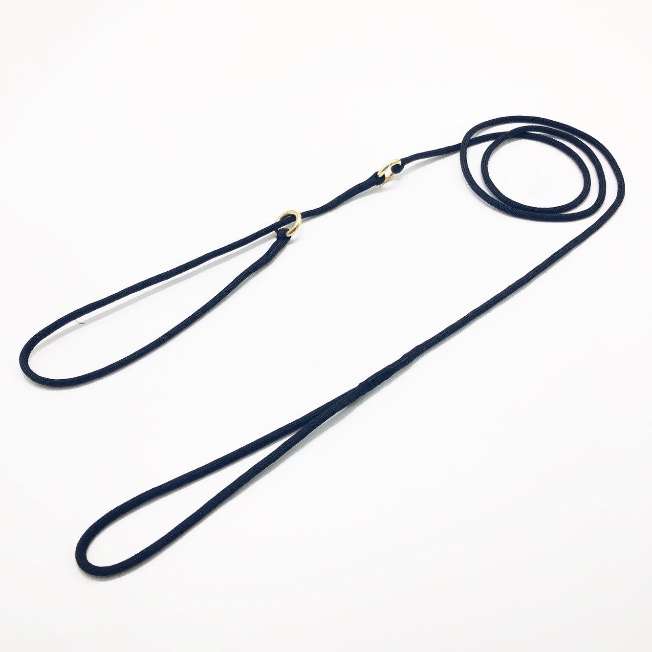 Imported new black 4mm round nylon P chain dog chain professional competition traction rope training rope