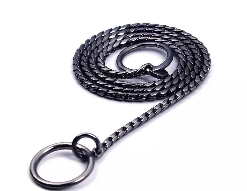 Competition-level snake chain stainless steel P chain medium and large dog pet dog dog chain leash without hair Pedi