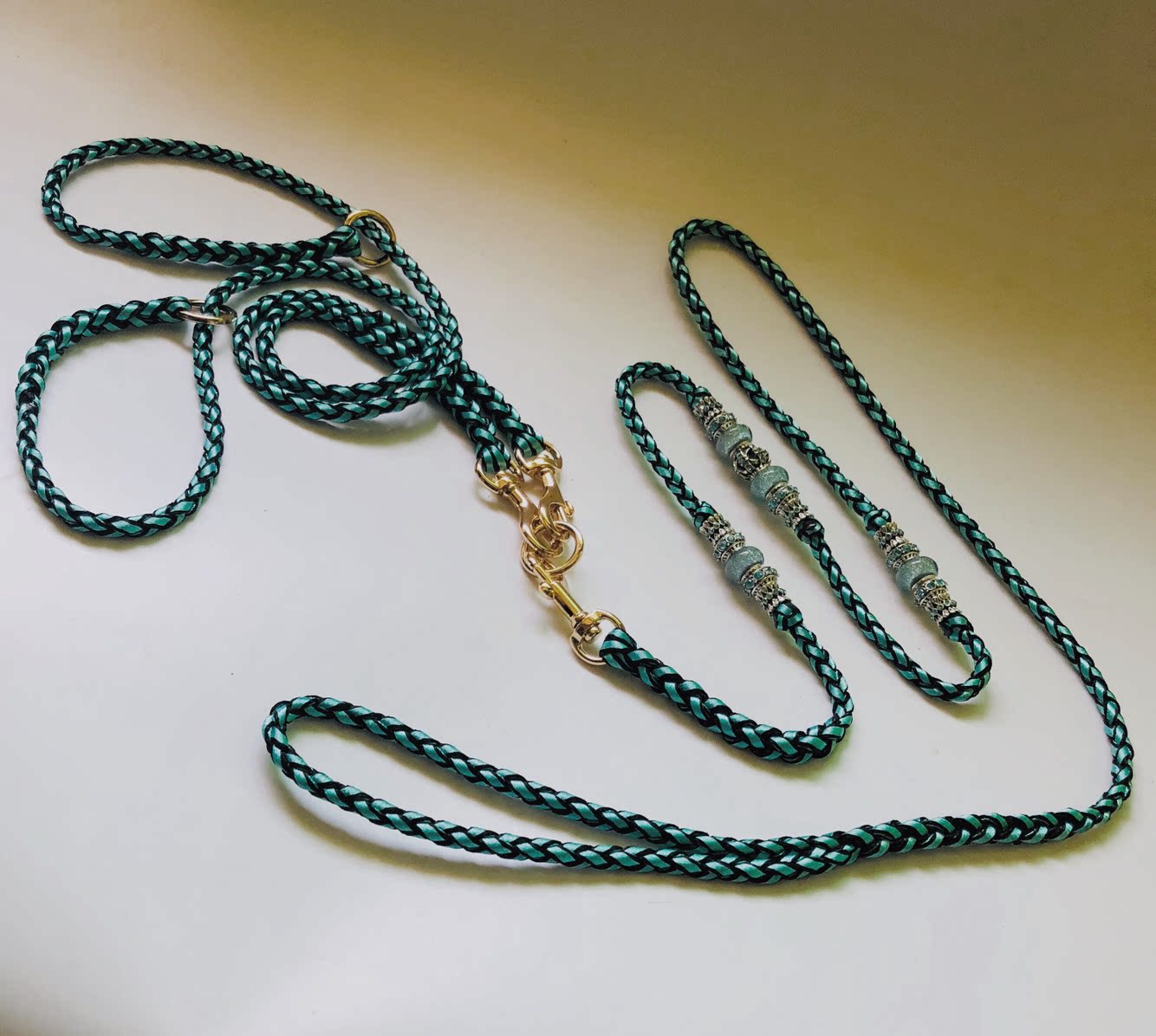 Small new medium-sized double-headed traction rope one drag two p rope multi-head dog walking rope Teddy Corgi French cattle can be customized