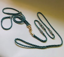  Small new medium-sized double-headed traction rope one drag two p rope multi-head dog walking rope Teddy Corgi cow can be customized