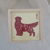 Golden Retriever Labrador Pomeranian Corgi French Ox Schnauzer Maltese VIP Akita Samoyed Dog Paper Cut