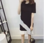 2019 phiên bản Hàn Quốc của người phụ nữ có kích thước rộng lớn là váy quây mỏng trong đoạn dài Một chiếc váy thể thao mùa hè dành cho nữ - Trang phục thể thao quần áo puma nữ chính hãng