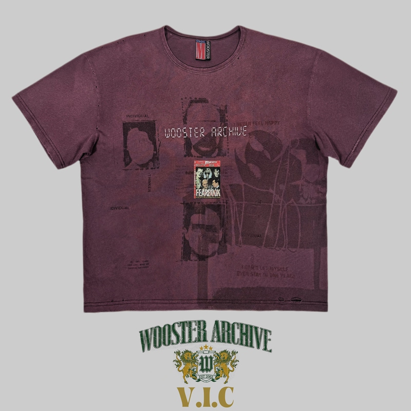 Woosterarchive【Vic Exclusive】Multi-Process Washed and Distressed 190g Short-Sleeve Shirt - an Unknown Fantasy