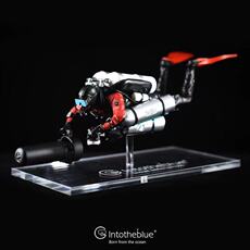 3D модель члена маятник intotheblue技术潜水员背飞ccr迷彩模型树脂模型摆件收藏精品