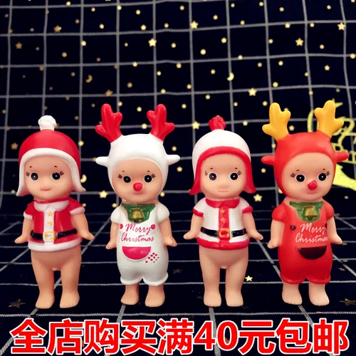 [sonny angel圣诞节蛋糕装饰摆件小鹿圣诞娃娃圣诞礼物甜品台装饰]