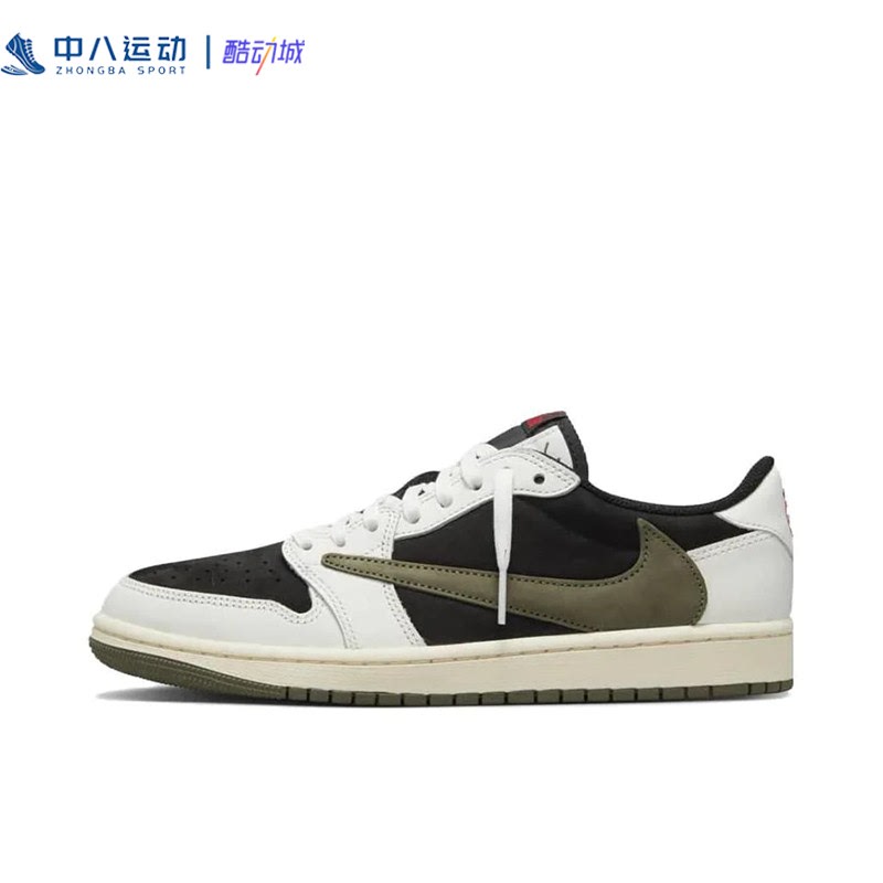Nike Air Jordan 1/Travis Scott Co-Branded Wear-Resistant Casual Sneakers Dz4137-106