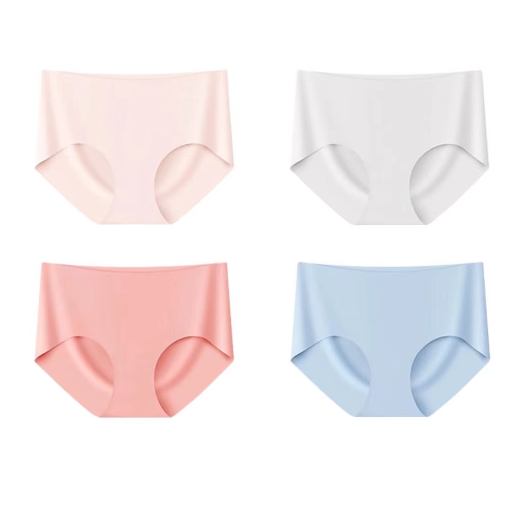 【束景】石墨烯抗菌无痕纯棉女士内裤4条