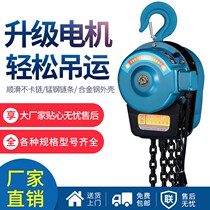 DHS ring chain electric hoist 380v220v Lifting gourd 1t2t3t10 tons of inverted chain home remote control lifter