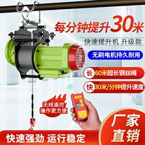 Miniature electric hoist 220V small 0 5 ton lifter for domestic fast 30 m-minute lifting machine windlass