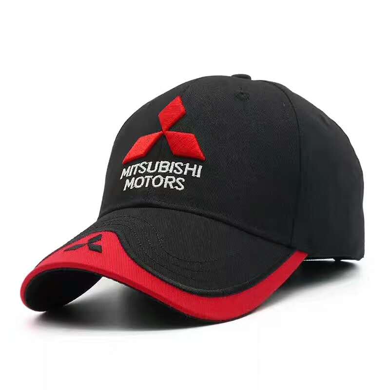 F1 racing hat outdoor hat Mitsubishi hat 100% cotton men's and women's outdoor sun riding hat