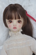 Sweet wine B J D - (click the planet) BJD Waits with a wig soft silk high ponytail 4 in 3 with silk ribbon