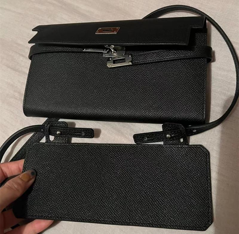 Suitable for Converting Kelly Kangkang Long Wallets into Crossbody Bags with a Genuine Leather First-Layer Cowhide Passport Holder Suitable for Converting Kelly Kangkang Long Wallets into Crossbody Bags with a Genuine Leather First-Layer Cowhide Passport Holder