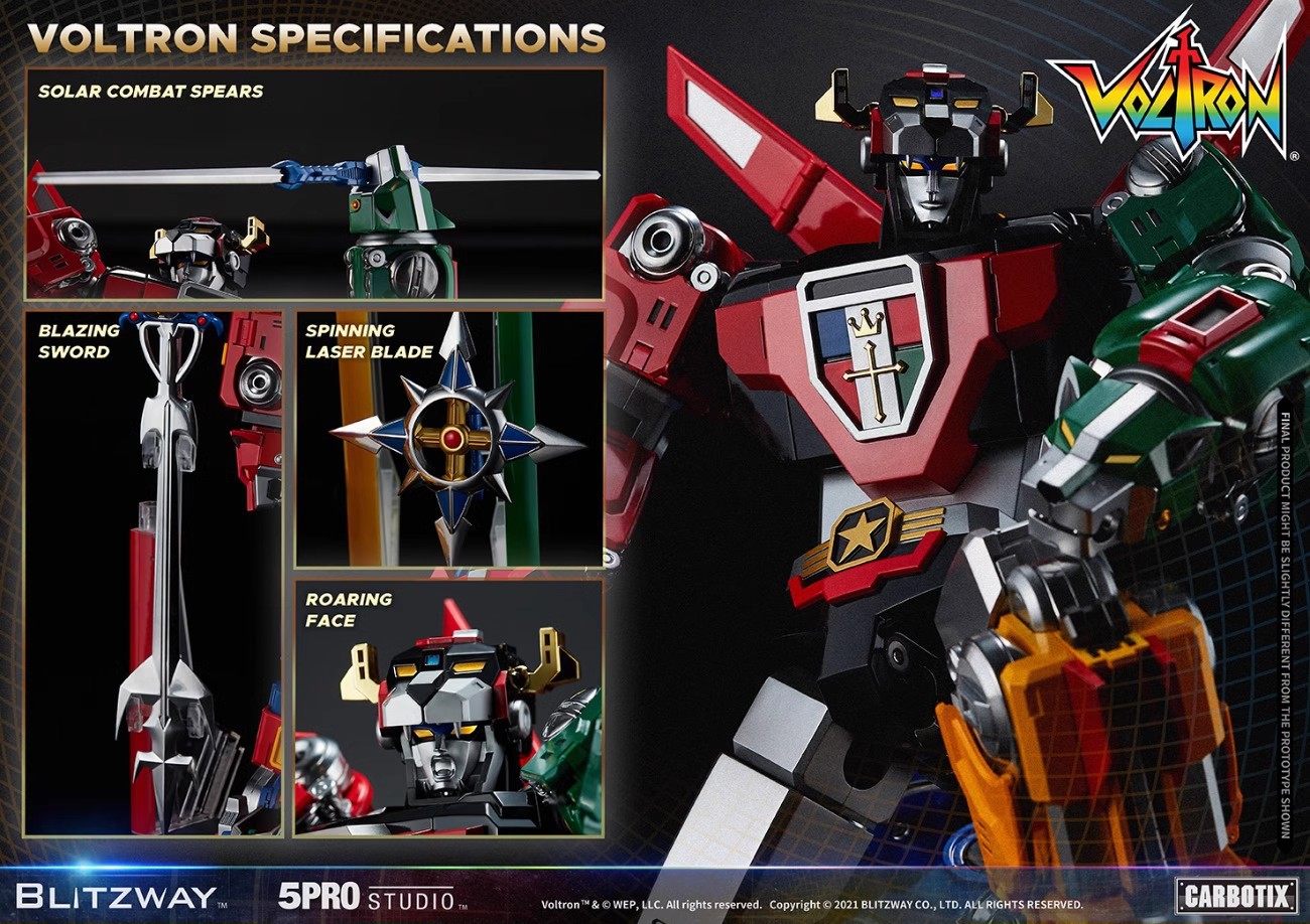 Blitzway 5PRO-CA-10401 CARBOTIX 百兽王 战神金刚 Voltron:童年回忆重燃,收藏级玩具再现!-兵人-淘宝好物网