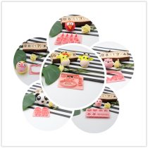 3D cartoon vegetable fruit buns Penguin Fox chicken panda Little Yellow Man cartoon bag bread decoration modeling model