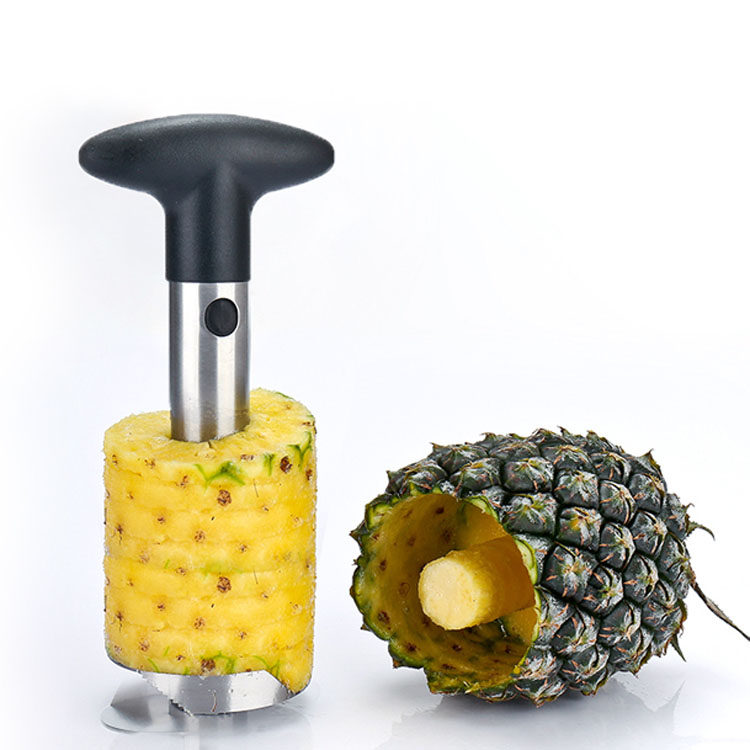 Thickened 304 stainless steel pinewood peeler paring with pineapple water fruit knife peeling machine Pineapple Knife Slicer