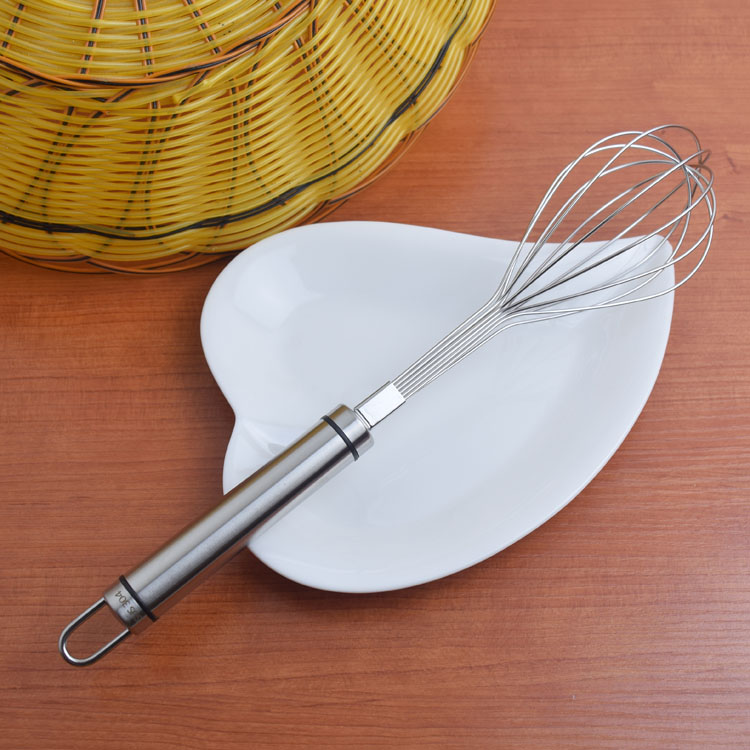 304 stainless steel manual egg beater hand-held egg beater whipped cream egg milk frother mixer