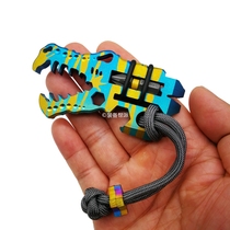 USA VA Tactical Jurassic Crocodile Titanium Alloy EDC Multi-function Crowbar EDC Bottle Opener Tool