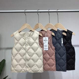 NOBRE KIDS新国标90%白鸭绒亲子羽绒马甲宝宝男女童保暖内穿背心