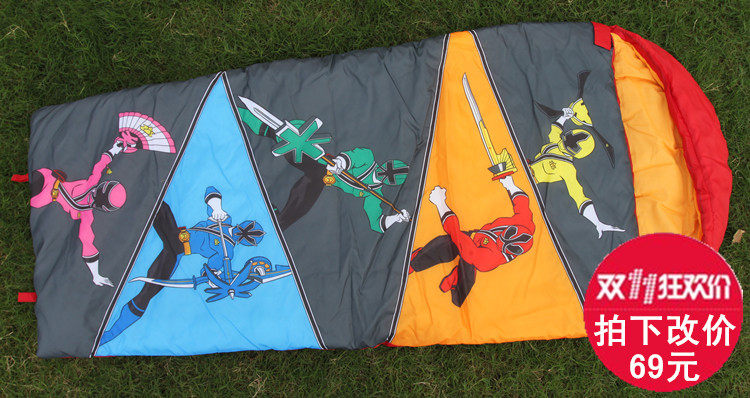 Foreign Trade Cartoon Pure Cotton Sleeping Bag Children Student Accommodation Lunch Break Warm And Breathable Silk Cotton Super Light Anti Kick Thickened Light