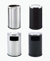 Stainless steel trash can large hotel shopping mall public ashtray square extra large trash can ashtray ash bucket