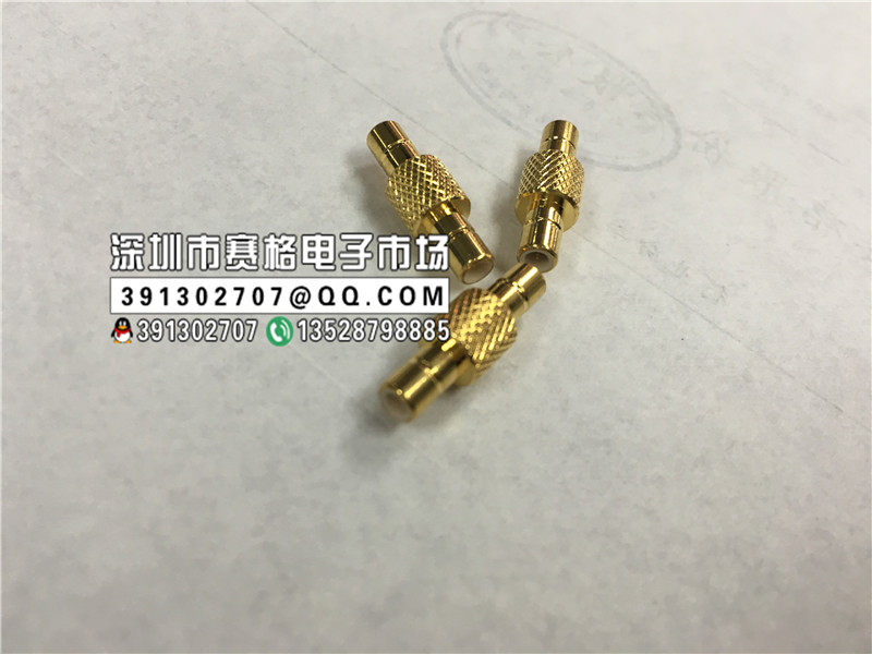 SMB-JJ Radio Frequency coaxial connector SMB male head SMB male head full copper gold plated YouSMB adapter