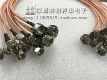 Metric F-head to male radio frequency line F-JJ metric screw F-head TV connecting line RG179 high frequency line 75 Euro