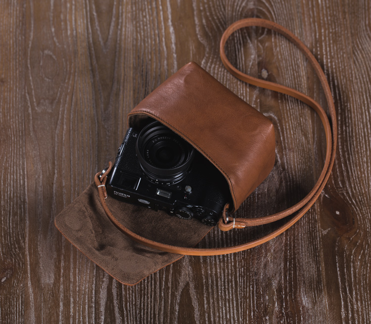 Zerc handmade tùy chỉnh da bê Fuji x100f túi máy ảnh fuji X100t bao da - Phụ kiện máy ảnh kỹ thuật số túi đựng chân máy ảnh