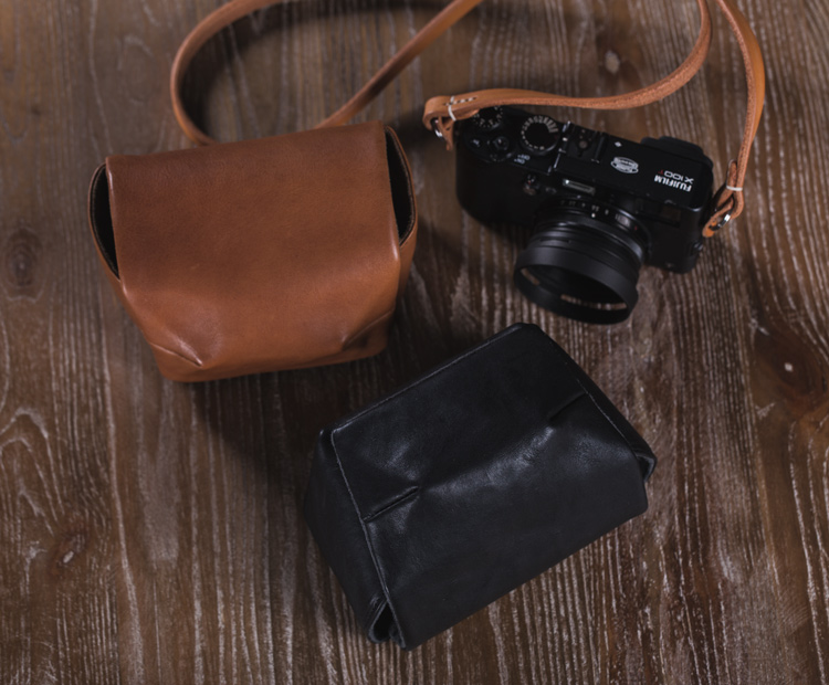 Zerc handmade tùy chỉnh da bê Fuji x100f túi máy ảnh fuji X100t bao da - Phụ kiện máy ảnh kỹ thuật số túi đựng chân máy ảnh