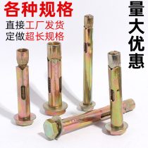 Color-coated floor expansion screw M10 outer hexagon M12 casing M8 floor special M16 built-in expansion bolt