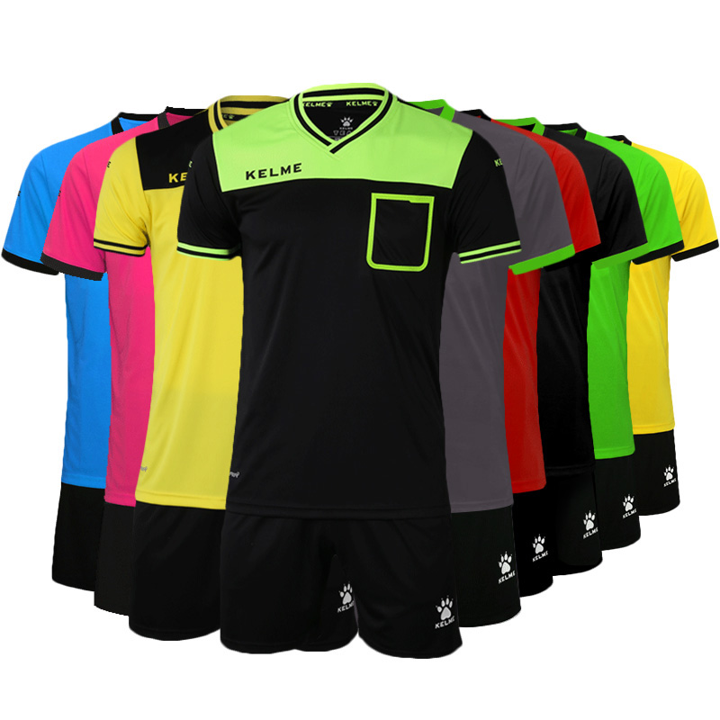 Shangjutang#KELME Football referee suit A referee short sleeve suit Long sleeve referee suit