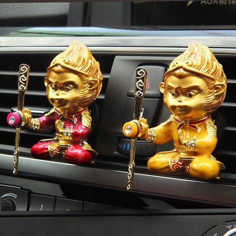 Zitian Great Santa Car Perfume Air Conditioning Air Outlet Fan Car Interior Sun Epiphany Ornament Swing Piece Net Red Monkey