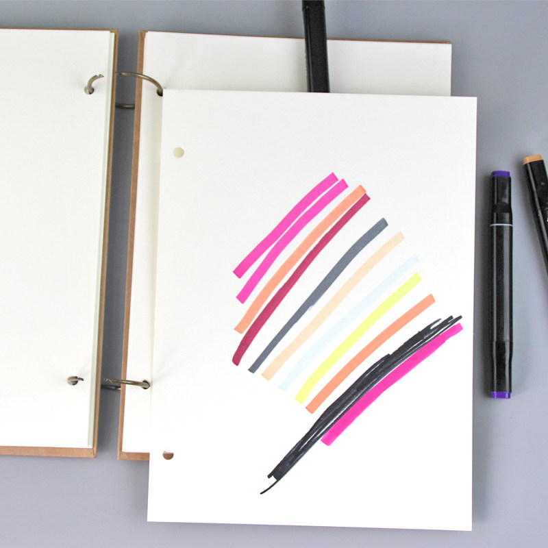 Mike pen loose-leaf painting book Hand-drawn design painting book A4 Mike pen special paper graffiti hand