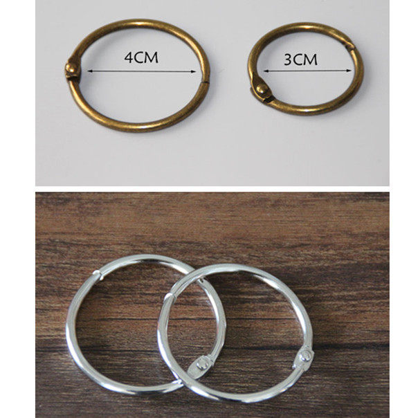 Stainless steel movable curtain shower curtain movable buckle ring Hanging ring hook Key ring Hanging flagpole poster hanging accessories