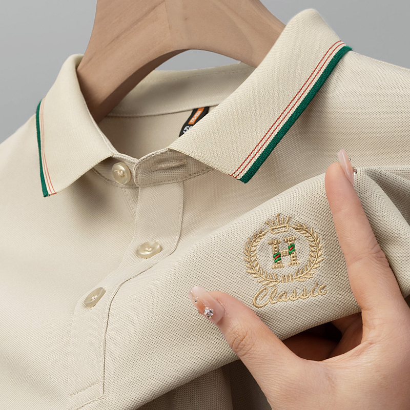 Paul Pure Cotton Autumn Long-Sleeve T-Shirt Men's Turn-Down Collar Loose Embroidered Polo Shirt Export Top Men's Plus Size T-Shirt Paul Pure Cotton Autumn Long-Sleeve T-Shirt Men's Turn-Down Collar Loose Embroidered Polo Shirt Export Top Men's Plus Size T-Shirt