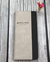 Beverage card display card counter sign counter card leather cashier clip hotel KTV checkout clip bill clip