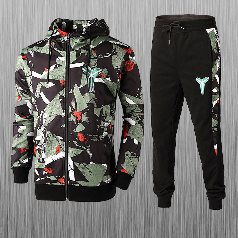 Spring Autumn Thin style Breathable Sportswear Suit Outerwear Basketball Suit Clothing camouflak cardio-hoodie jacket casual long running suit