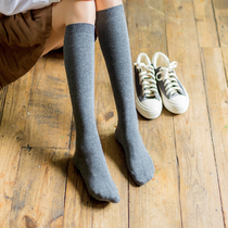 2 pairs of spring and autumn calf socks over the knee socks women Korean mid socks College Wind half pile long socks high socks