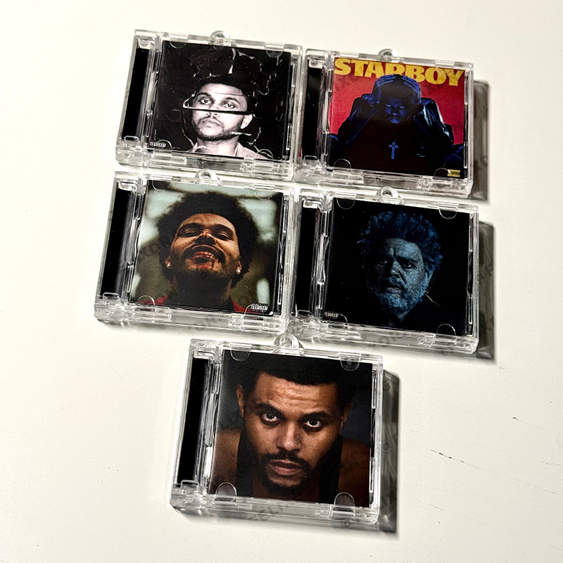 The Weeknd DIY Merchandise Mini Album Record Pendant Nfc-Enabled Can Be Opened Handmade DIY